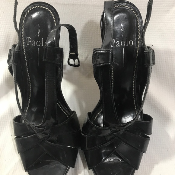 Linea Paolo Wmn’s Sz9.5 Black Heels#A122 - Picture 4 of 6